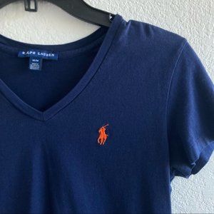 Polo Ralph Lauren Women's Pony Logo V-Neck T-Shirt